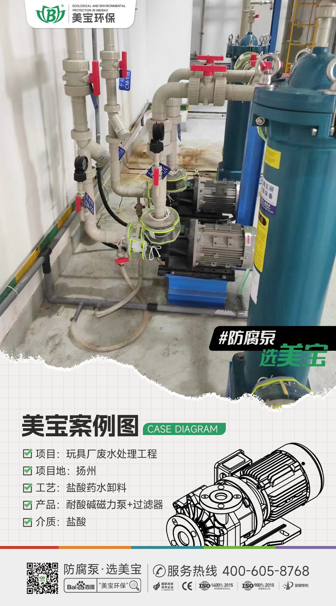 玩具廠鹽酸廢水處理用什么泵？